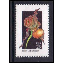 2673 29c Yellow Lady's Slipper Fine MNH V2312