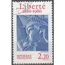 France 1986 Michel 2554 O Cote (2008) 1.00 Euro 100 Ans statue de la Liberté