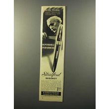 1946 Stratford Regency Pen Ad - Arturo Toscanini