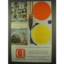1957 Champion-International Paper Ad - Color Detail