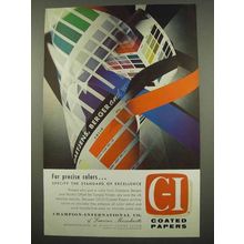 1957 Champion-International Paper Ad - Precise Colors