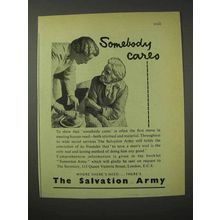 1958 The Salvation Army Ad - Somebody Cares
