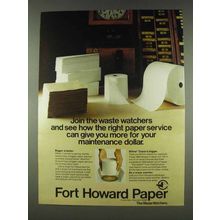 1978 Fort Howard Paper Ad - Join the Waste Watchers