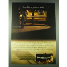 1989 Teacher's Highland Cream Scotch Ad - Something to raise your spirits