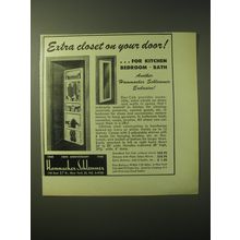 1948 Hammacher Schlemmer Dor-Cab Ad - Extra closet on your door!