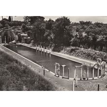 Villa Adriana Il Canopo Real Photo Italian Postcard