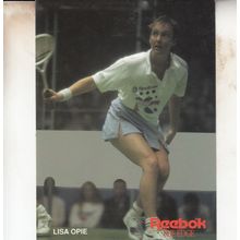 Lisa Opie British Squash Tennis Champion Rare Photo Plain Back Postcard