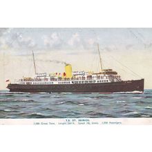 St Seiriol Liverpool & North Wales Steamship Company Ship Old Postcard