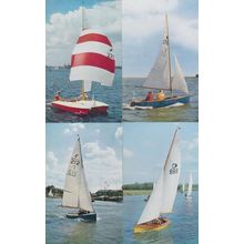 National Firefly Graduate Jumpahead GB Fourteen Sailing Ship 1970s 4x Postcard s