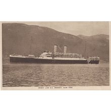 On Board The SS Oronsay Orient Line Ship Antique Official Postcard