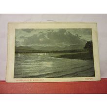 WINDERMERE BY MOONLIGHT, CUMBRIA unused antique postcard =