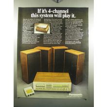 1972 Panasonic RE-8420 and SL-800 Record Changer Ad - If it's 4-channel