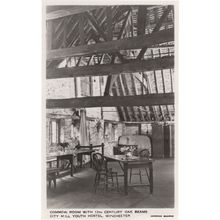 Antique Beams At Youth Hostel Winchester MINT Real Photo YHA Postcard
