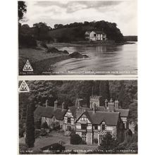 Menai Straits Llangolen 2x Merseyside Youth Hostel Real Photo Postcard s