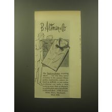 1959 B. Altman & Co. Fashion Ad - The button-down evening shirt