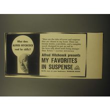 1959 Random House Book Ad - Alfred Hitchcock Presents My Favorites in Suspense