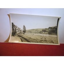 RAILWAY LINE, LOOE, CORNWALL vintage photograph =