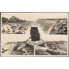 Good Luck from Westbrook, Kent, 1956 - Valentine's RP Postcard