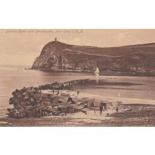 EC956 PORT ERIN -BBRADDA HEAD AND BREAKWATER. PRINTED POSTCARD