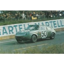 Mini Mcarcos at LeMans in 1967 Lawrence Marsh Drivers Postcard