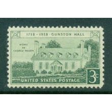 1108 3C Gunston Hall Fine MNH MA0199