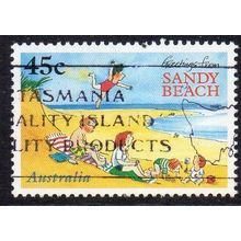 Australia 1996 Children's Book Council - Sandy Beach 45c Sheet Used