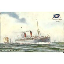 Union-Castle Line SS BRITON Tuck Oilette Postcard (9133)