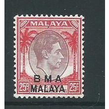 malaya malaysia mnh B.M.A. malaya used sg13a sg 13a mnh