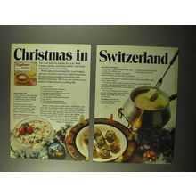 1971 Lipton Onion Soup Ad - Alpine Caps, Holiday Fondue