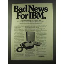 1972 Dictaphone Thought Tank Ad - Bad News for IBM