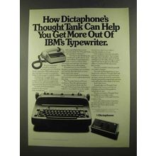 1972 Dictaphone Thought Tank Ad - Get More Out Of