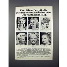 1972 Geritol Ad w/ Betty Grable - Taken Before 1946