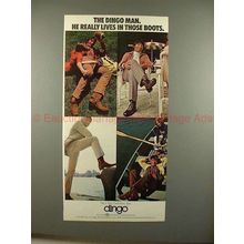 1972 Dingo Boots Ad w/ Joe Nameth - Really Lives!!