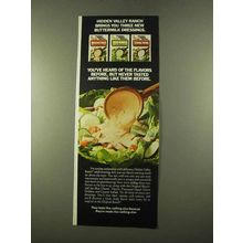 1975 Hidden Valley Ranch Dressing Ad - New Buttermilk