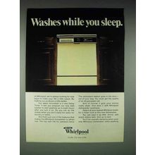1980 Whirlpool Dishwasher Ad - While You Sleep