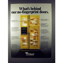 1980 Whirlpool Refrigerator Ad - No-Fingerprint Doors