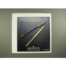1982 Sheaffer Slim Profile Plus Dual Writing System Ad