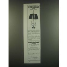 1985 Woodrow Wilson Gift Shop Baldwin Berkleigh Lamp Ad