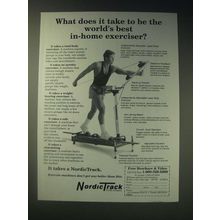 1989 NordicTrack Exercise Machine Ad - What does it take to be the world's best