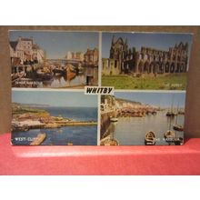 multiview WHITBY, Yorkshire unused vintage postcard by J. Salmon =