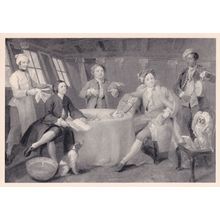 Captain Lord George Graham In HIs Cabin Painting Postcard
