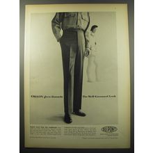 1955 Du Pont Orlon Slacks by Gordon of Philadelphia Advertisement