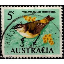 D1055 Thursday Island Post Mark on 1966 5c Thornbill