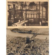 Apostel Brau Coln Mulheim Hotel Pub Inn 2x Old German Postcard