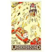 The Lure Of London Underground in 1927 Painting Transport Poster Postcard
