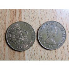 Jersey 1987 Elizabeth ll 2p Coin