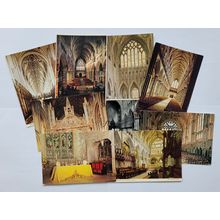 Postcards Cathedral interiors. Job lot