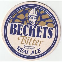 BEER MAT - BECKETS BREWERY - BITTER REAL ALE - (Cat No 001) - (1982)