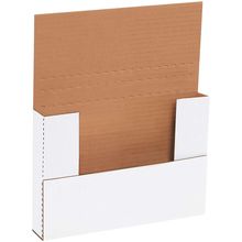 Top Pack Supply Easy-Fold Mailers, 9 5/8" X 6 5/8" X 1 1/4" White (Pack of 50)