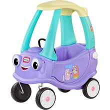Little Tikes Bluey Grannies Car Coupe with 2 Accessories, Bluey Foot-To-Floor Ri